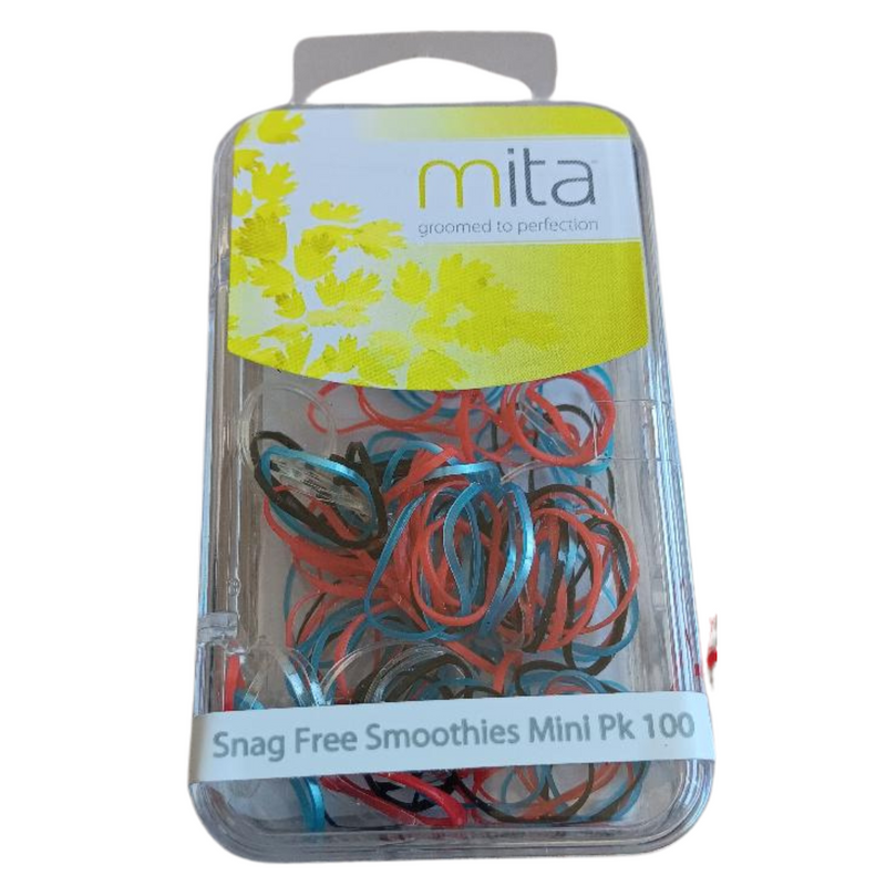 Mita Hair Ties Snag Free Smoothies Mini Multi Colour (100 Pk)-LoveMy Makeup NZ